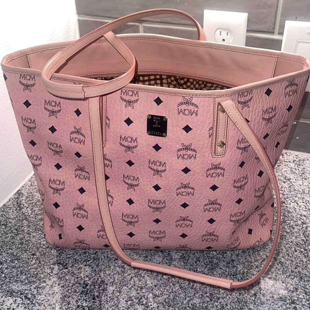 Pink MCM Tote bag